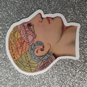 ART Gothic WATERPOOF Sticker Brain